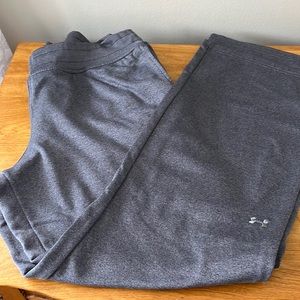 Under armour- heather grey wide leg sweat pants